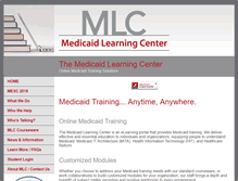 Tablet Screenshot of medicaidlearning.com